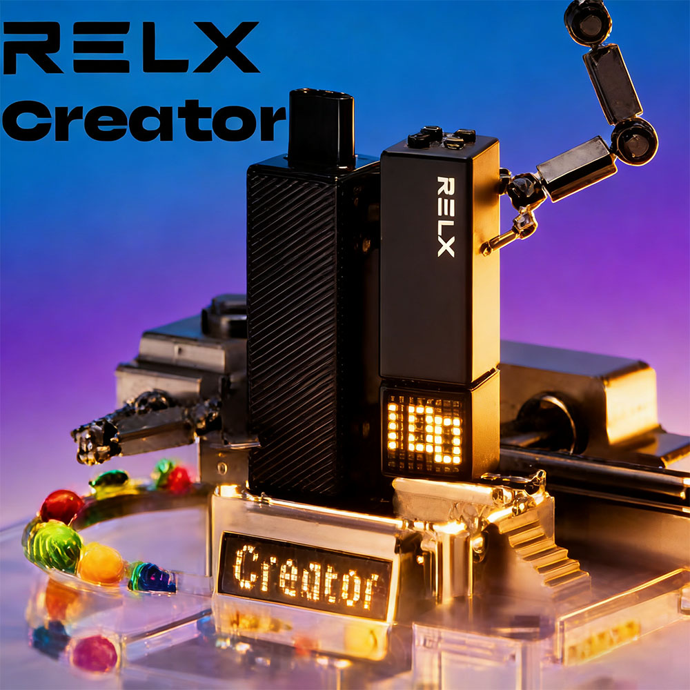 RELX Creator 悅刻積木 22000口拋棄式電子煙｜可調功率・智能顯示螢幕